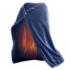 Poncho chauffant en peluche