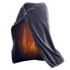 Poncho chauffant en peluche