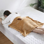Poncho chauffant style peluche