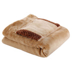 Poncho chauffant style peluche
