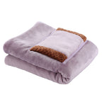 Poncho chauffant style peluche
