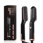 Peigne multifonction avec picots chauffants et lissants pour barbes et cheveux