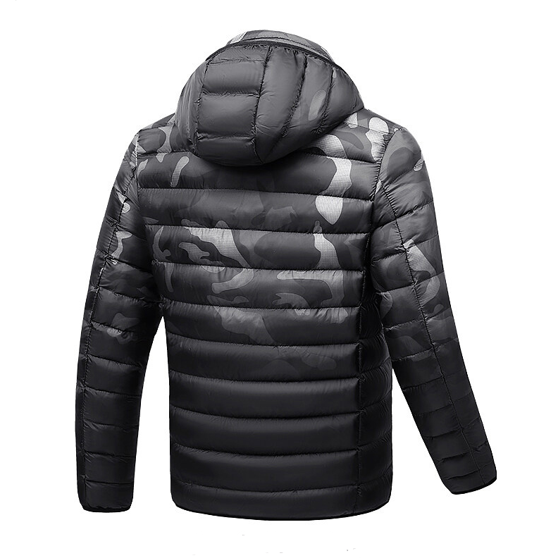 Doudoune chauffant imperméable style militaire hommes