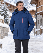 Manteau chauffant pour homme — porté en situation