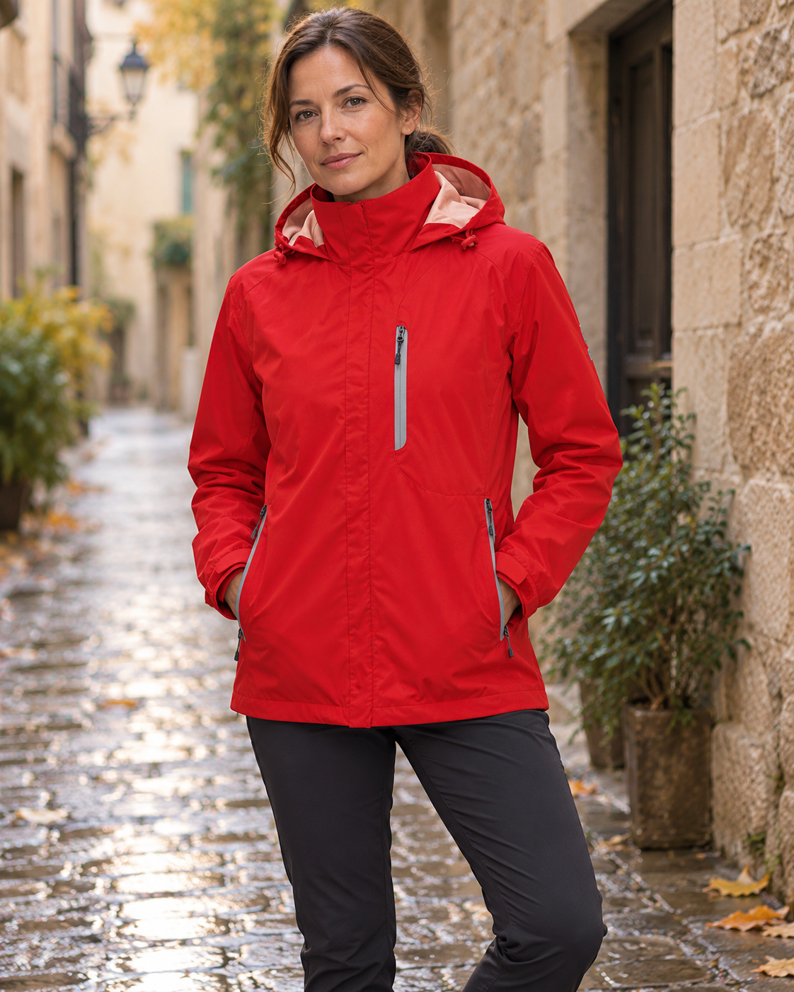 Manteau chaud et électrique pour femmes — porté en situation