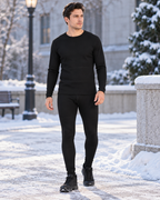 Pantalon chauffant coupe serrée pour homme — porté en situation