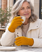 Sous gants électriques tactiles avec feuille chauffante intégrée — porté en situation