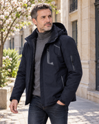 Veste chauffante homme grande taille — porté en situation