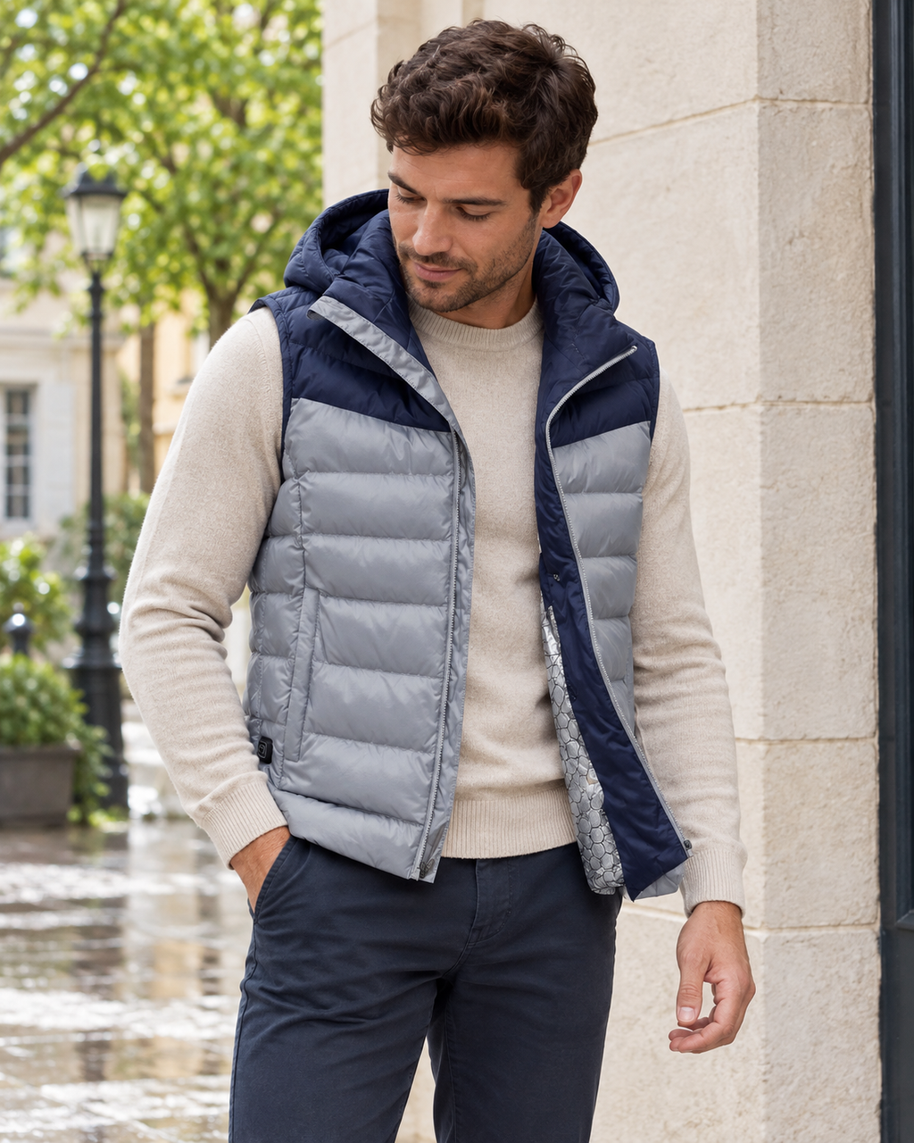 Veste de chasse chauffante homme — porté en situation