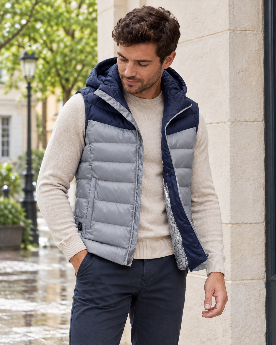 Veste de chasse chauffante homme — porté en situation