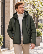 Veste hiver homme chauffante — porté en situation