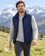 Veste chauffante sans manche — porté en situation