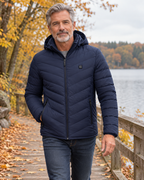Veste chauffante manche longue — porté en situation