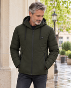 Veste chauffante pour motard — porté en situation