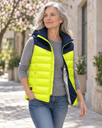 Veste chauffante réfléchissante — porté en situation