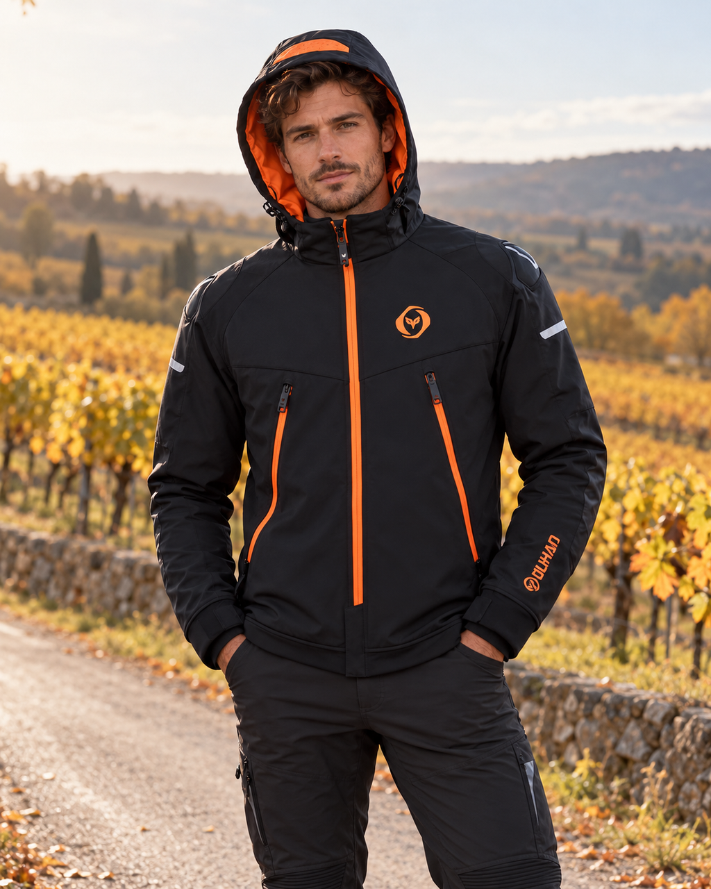 Veste chauffante spéciale moto unisexe — porté en situation