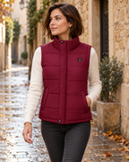 Veste chauffante sans manche femme — porté en situation