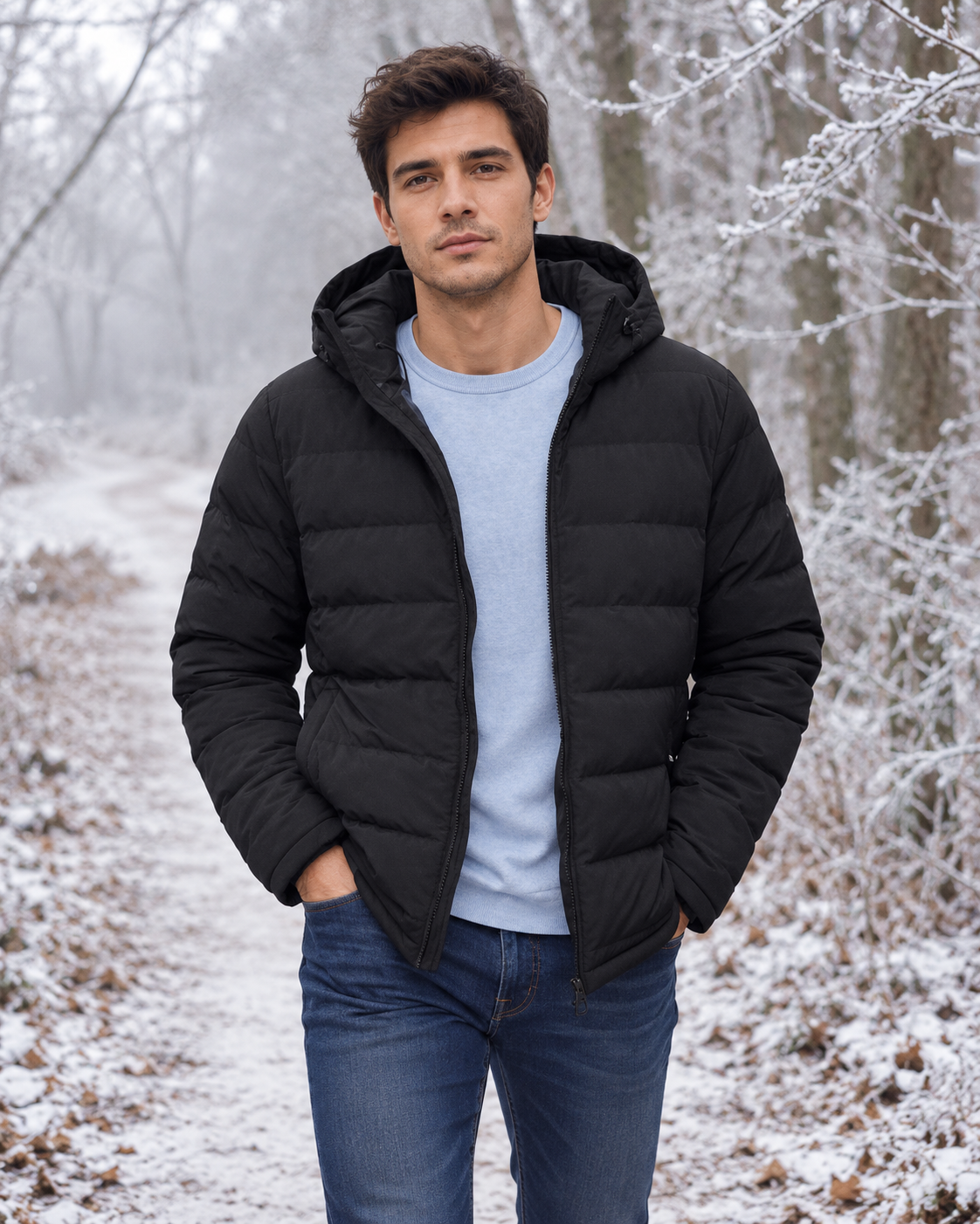 Veste chauffante connectée — porté en situation