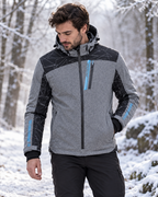 Blouson moto chauffant homme — porté en situation