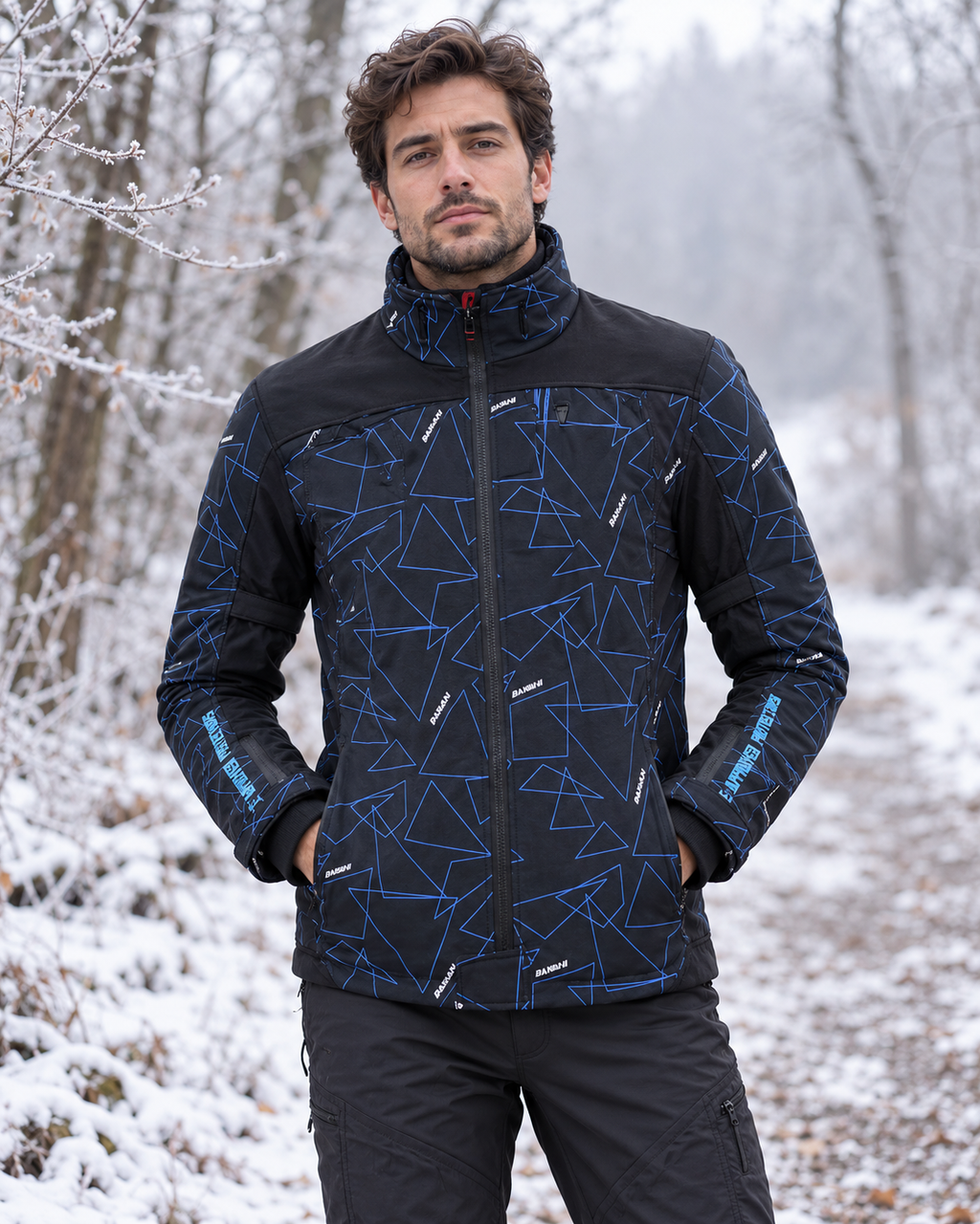 Blouson chauffant moto — porté en situation
