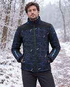 Blouson chauffant moto — porté en situation