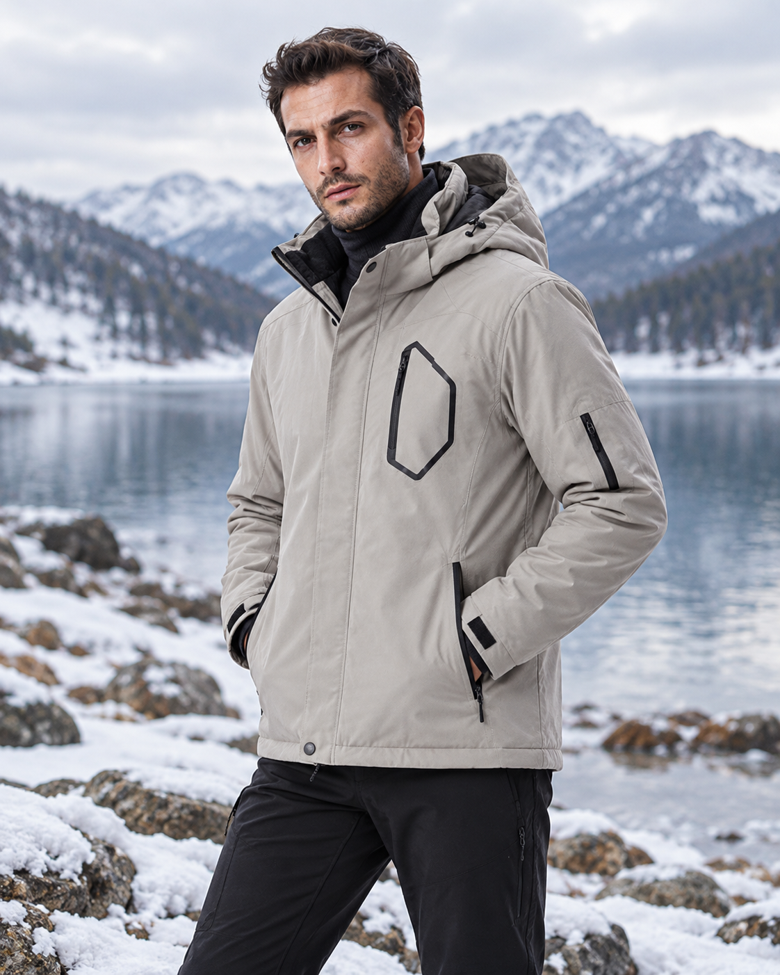 Veste chauffante bonne qualité — porté en situation