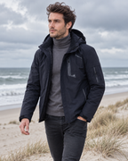 Veste chauffante 3 mode — porté en situation