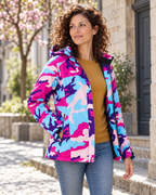 Veste chauffante couleur — porté en situation