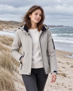 Veste chauffante USB femme — porté en situation