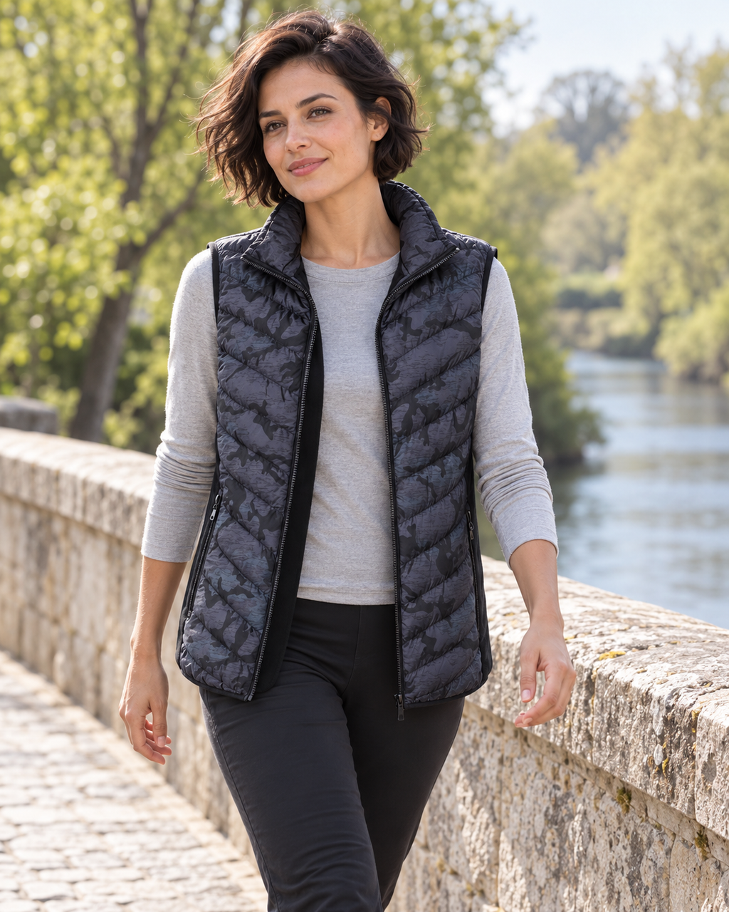 Veste chauffante itech — porté en situation