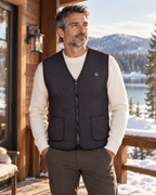 veste chauffante électrique chasse — porté en situation
