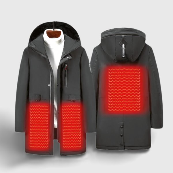 Manteau chauffant électrique homme et femme