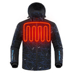 Blouson chauffant moto veste chauffante Vêtement-chauffant.com bleue M 