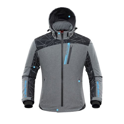 Blouson moto chauffant homme
