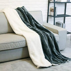 Couverture chauffante grise