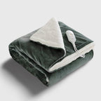 Couverture chauffante grise