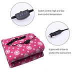 Couverture chauffante rose en 12V