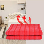 Couverture chauffante rouge
