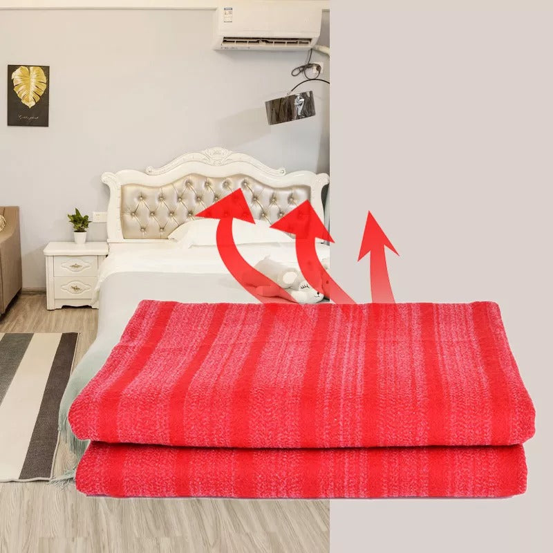 Couverture chauffante rouge