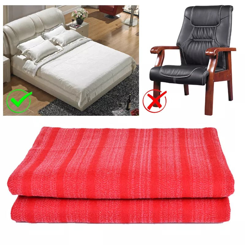 Couverture chauffante rouge