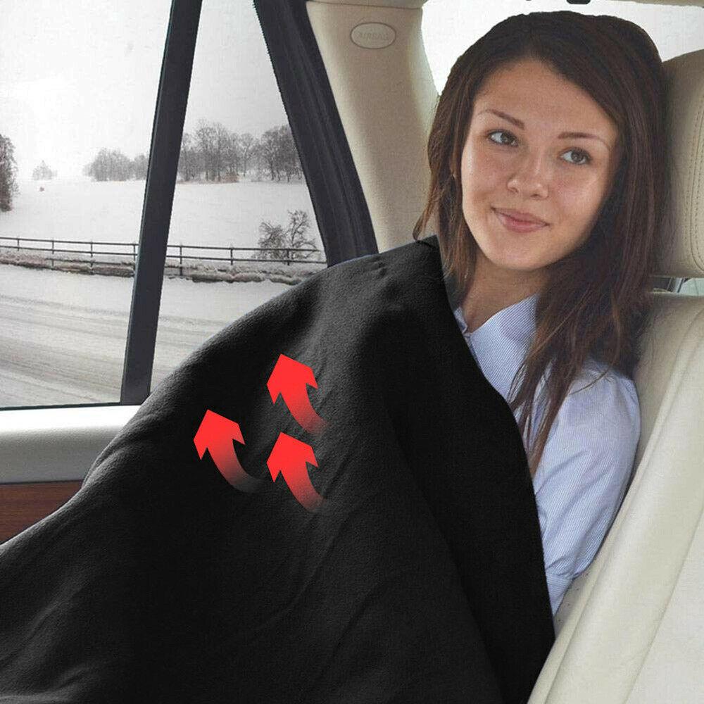 Couverture chauffante voiture en flanelle
