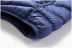 Doudoune chauffante bleue en polaire