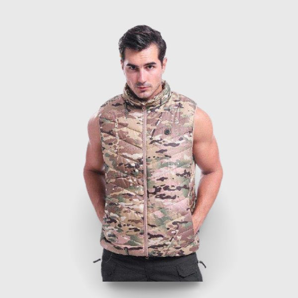 Doudoune chauffante électrique homme camouflage