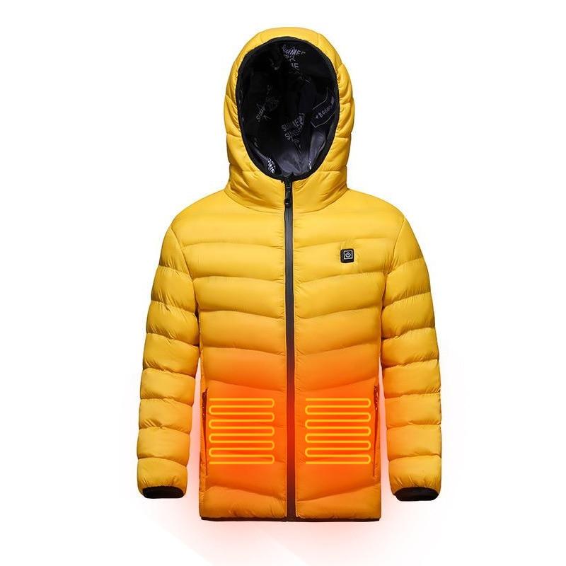 Doudoune chauffante enfant Vêtement-chauffant.com Jaune 170cm 