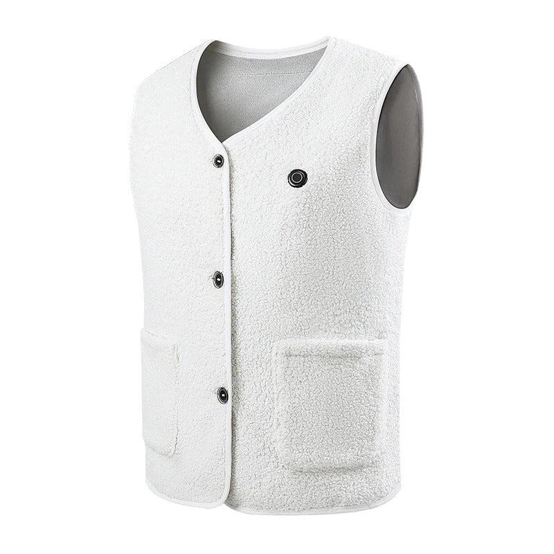 Doudoune chauffante hiver blanche