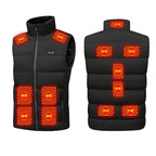 Doudoune chauffante hiver noire