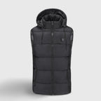 Doudoune chauffante sans manche noire