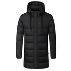 Doudoune longue chauffante homme veste chauffante Vêtement-chauffant.com 