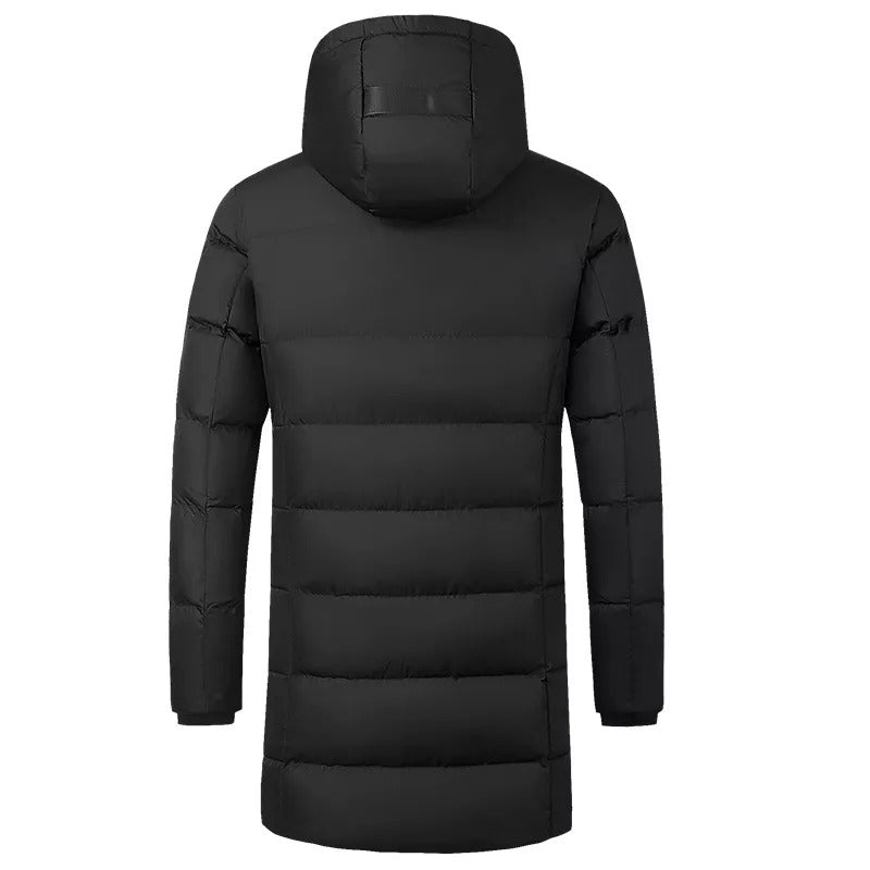 Doudoune longue chauffante homme