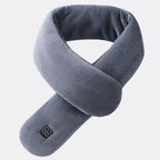 Écharpe chauffante en peluche à bouts arrondis